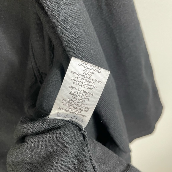 Nina Leonard Scallop Hem Bolero Black Cardigan Women's Event Classic Size 1X - Picture 7 of 13